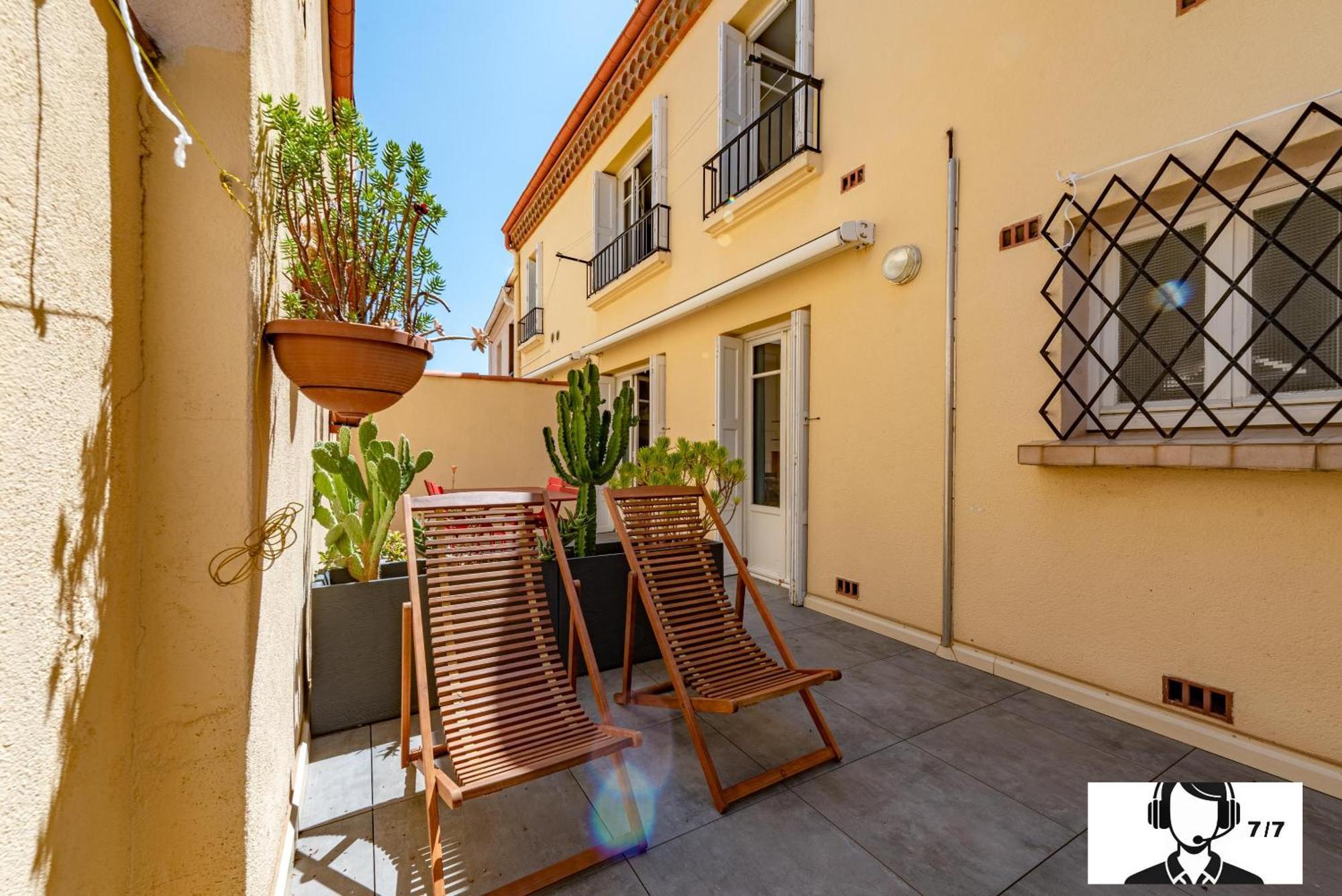 Le Conflent Wifi Terrace Apartment Collioure
